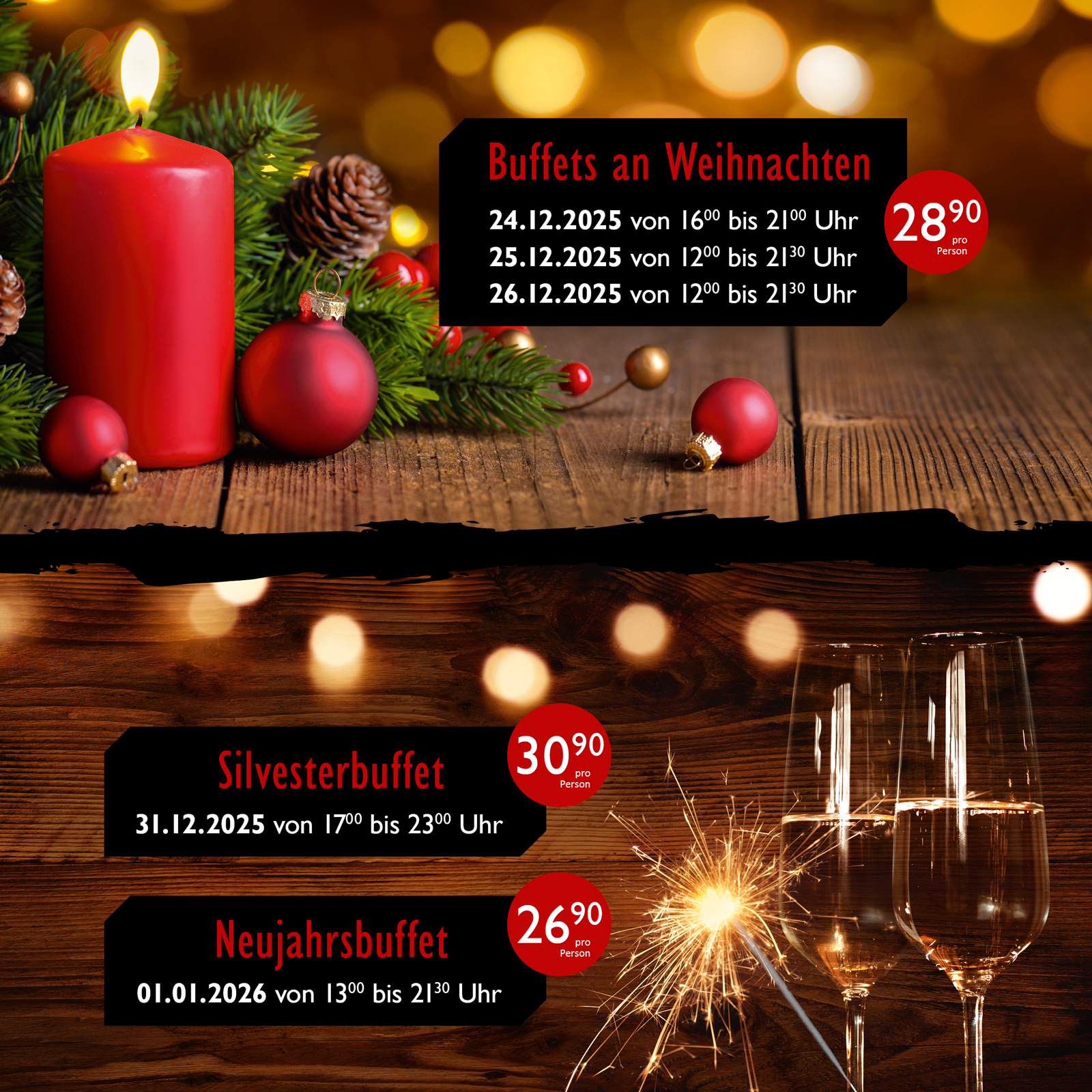 Unsere Buffets an Silvester und Neujahr Asia 5 Sterne Düsseldorf
